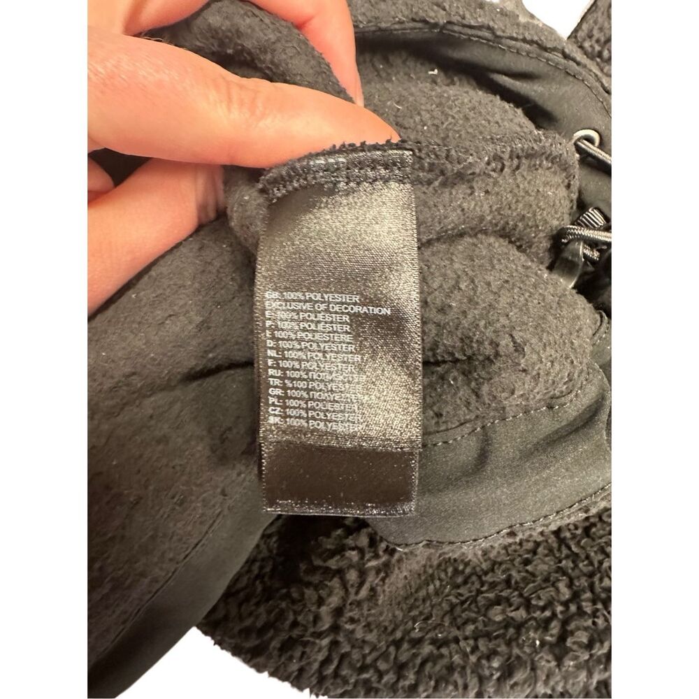 The North Face Women’s Medium Campshire Hoodie Black 1/4 Zip Sherpa Pullover - Picture 11 of 11